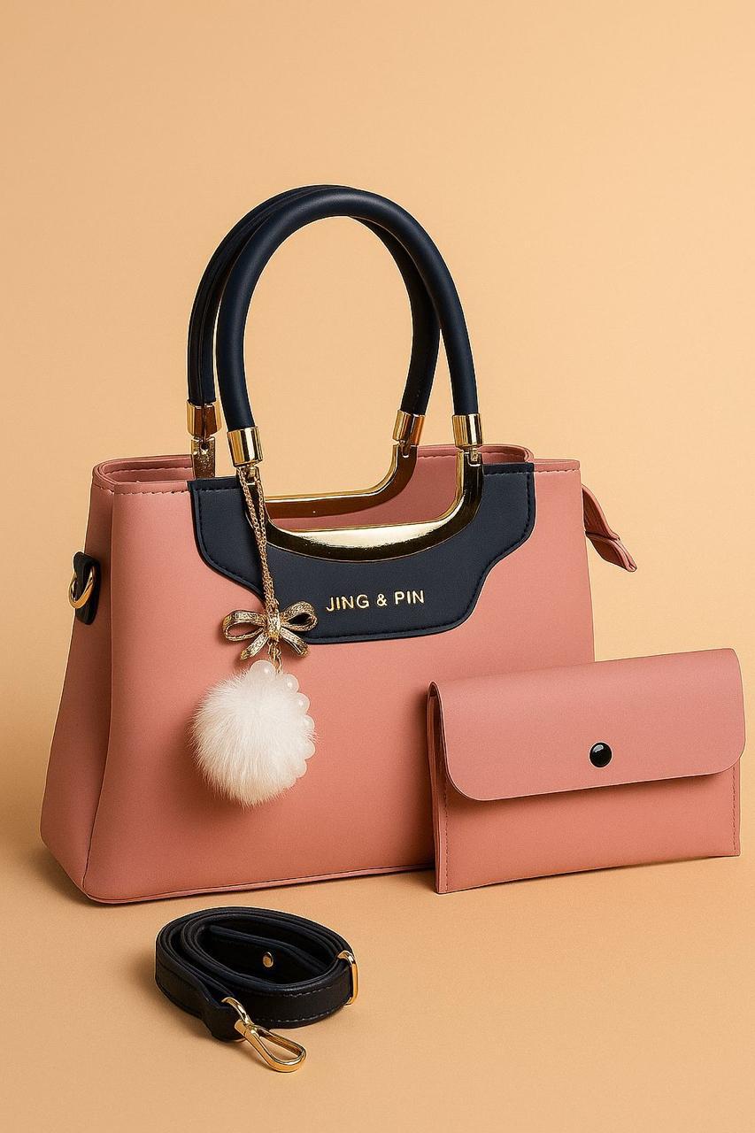 Premium 'JING & PIN' Ladies Handbag Collection with Clutch and Shoulder Strap Option