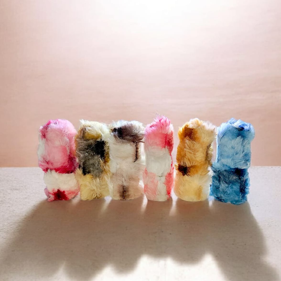 High Pigmented Fur Style Fluffy Lipstick Set 6 Pcs Creamy Multicolor Lipsticks