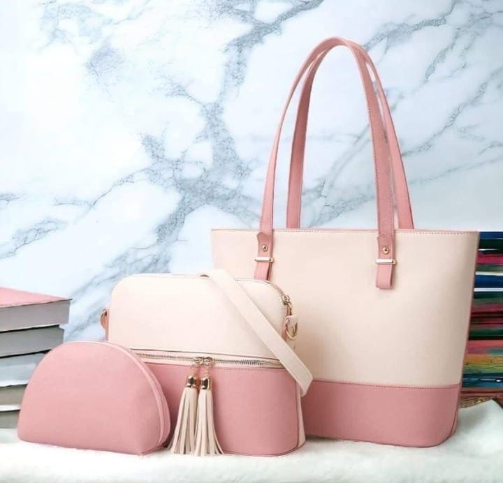 3 Piece Tote Handbag Elegant Design Premium Quality Smooth Finish Easy Carry For Daily Fashion Needs