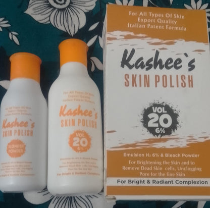 Kashees Whitening Skin Polish | 290g Powder | Gentle Exfoliation & Brightening | Smooth & Radiant Skin