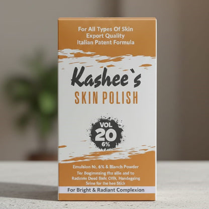 Kashees Whitening Skin Polish | 290g Powder | Gentle Exfoliation & Brightening | Smooth & Radiant Skin