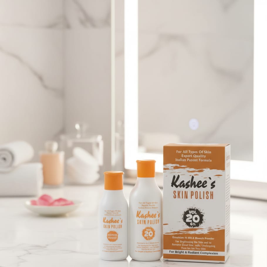 Kashees Whitening Skin Polish | 290g Powder | Gentle Exfoliation & Brightening | Smooth & Radiant Skin