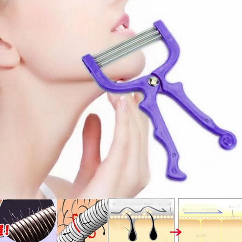 Face Hair Remover Epilator – Handheld Spring Face EpiRoller for Quick & Gentle Facial Hair Removal