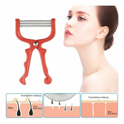 Face Hair Remover Epilator – Handheld Spring Face EpiRoller for Quick & Gentle Facial Hair Removal
