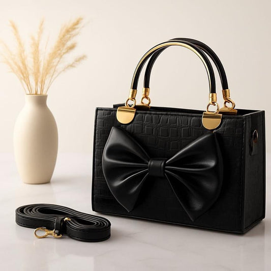 Crocodile Bow Handbag Elegant Stylish And Durable Design For Fashionable Daily Carry And Special Occasions